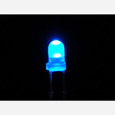 Diffused Blue 3mm LED (25 pack)