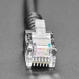 RJ-12 or RJ-11 Telephone Round Panel Mount Extension Cable - Image 3