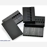 0.1 (2.54mm) Crimp Connector Housing: 1x9-Pin 5-Pack - Image 1