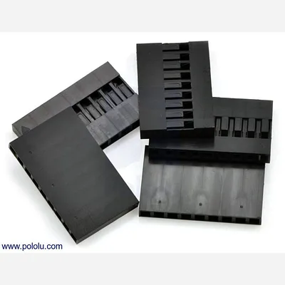 0.1 (2.54mm) Crimp Connector Housing: 1x9-Pin 5-Pack