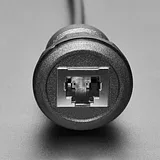 RJ-12 or RJ-11 Telephone Round Panel Mount Extension Cable - Image 4
