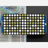 16x8 1.2 LED Matrix + Backpack - Ultra Bright Round White LEDs - Image 2