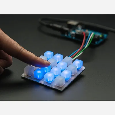 Adafruit Trellis Monochrome Driver PCB for 4x4 Keypad  3mm LEDs