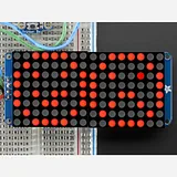16x8 1.2 LED Matrix + Backpack - Ultra Bright Round Red LEDs - Image 2