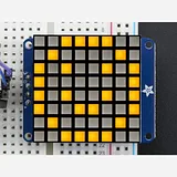 Small 1.2 8x8 Bright Square LED Matrix + Backpack - Yellow - Image 2