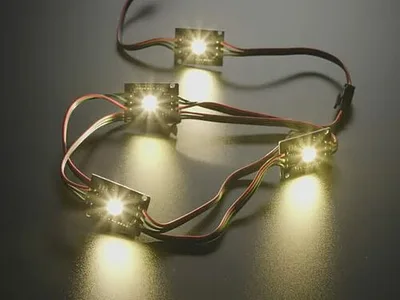 Ultra Bright 4 Watt Chainable RGBW NeoPixel LED - Warm White