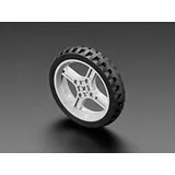 Black Multi-Hub Wheel for TT / Lego or N20 Motor - 65mm Diameter - Image 2
