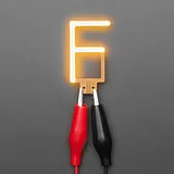 Alphabet LED Filament - Warm White Letter "F" - Image 1