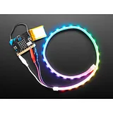Adafruit NeoPixel LED Strip w/ Alligator Clips - 60 LED/m - 0.5 Meter Long - Black Flex - Image 1