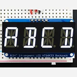 Quad Alphanumeric Display - White 0.54 Digits w/ I2C Backpack - Image 1