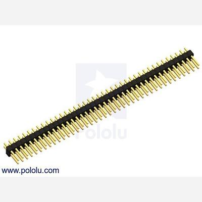 0.100 (2.54 mm) Breakaway Male Header: 2x40-Pin, Straight