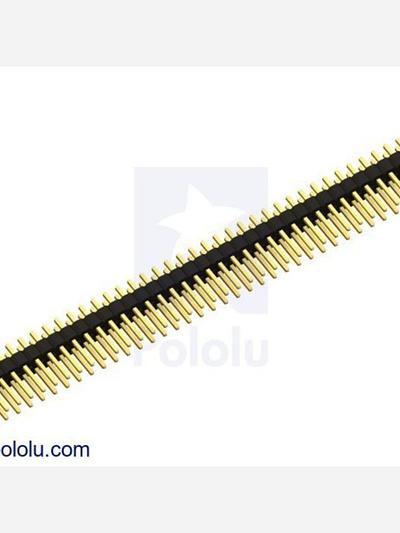 0.100 (2.54 mm) Breakaway Male Header: 2x40-Pin, Straight
