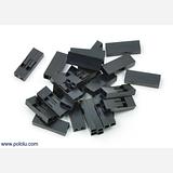 0.1" (2.54mm) Crimp Connector Housing: 1x2-Pin 25-Pack - Image 1