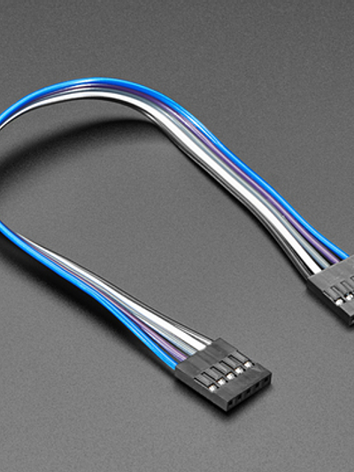 2.54mm 0.1" Pitch 5-pin Jumper Cable - 20cm long