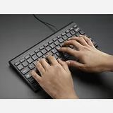 Mini Chiclet Keyboard - USB Wired - Black - Image 2
