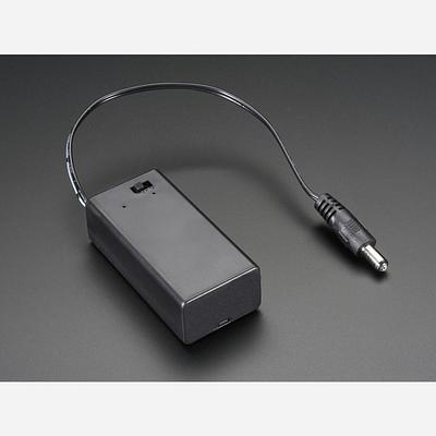 9V battery holder with switch  5.5mm/2.1mm plug