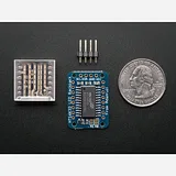 Adafruit Mini 0.7 8x8 LED Matrix w/I2C Backpack - Blue - Image 3