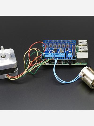 Adafruit DC  Stepper Motor HAT for Raspberry Pi - Mini Kit