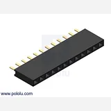 0.100 (2.54 mm) Female Header: 1x12-Pin, Straight - Image 1