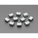 USB C SMT / THM Jack Connector - Power Only - Pack of 10 - Image 1