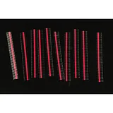 Arduino Male Pin Headers | 0.1 (2.54 mm) Straight Red - Image 1