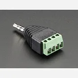 3.5mm (1/8) 4-Pole (TRRS) Audio Plug Terminal Block - Image 3