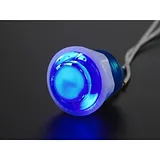 Mini LED Arcade Button - 24mm Translucent Blue - Image 3