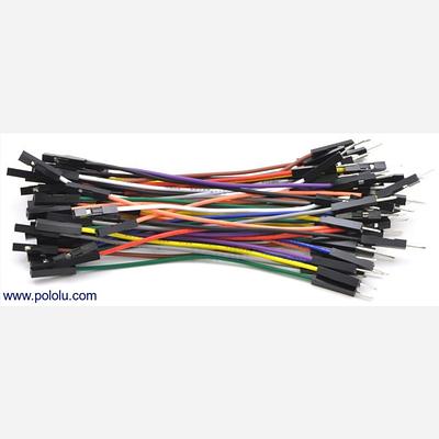 Premium Jumper Wire 50-Piece Rainbow Assortment M-F 3