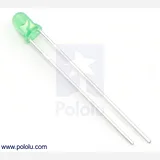 T1 (3mm) Green LED with Green Diffused Lens - Image 2