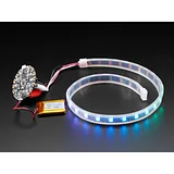 Adafruit NeoPixel LED Strip w/ Alligator Clips - 60 LED/m - 0.5 Meter Long - Black Flex - Image 3