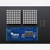 16x8 1.2 LED Matrix + Backpack - Ultra Bright Round Blue LEDs - Image 3