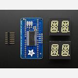 Quad Alphanumeric Display - White 0.54 Digits w/ I2C Backpack - Image 3