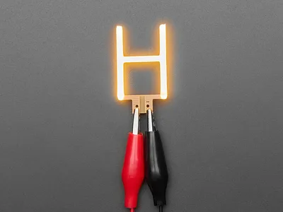 Alphabet LED Filament - Warm White Letter "H"