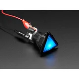 LED Illuminated Triangle Pushbutton A.K.A 1960s Sci-Fi Buttons - Blue - Image 1