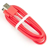 USB A to microB cable - Red - 10cm - Image 2