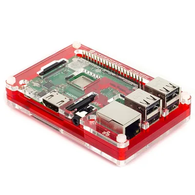 Pibow 3 B+ Coupé (Raspberry Pi 3 B+, 3,  2) - Coupé Red