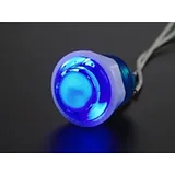 Mini LED Arcade Button - 24mm Translucent Blue - Image 4
