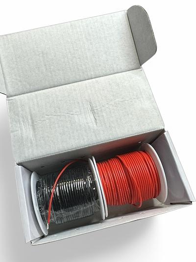 Red + Black Hook UP Silicon Wire Kit 22AWG x 30m