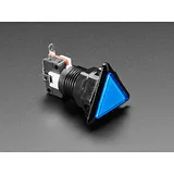 LED Illuminated Triangle Pushbutton A.K.A 1960s Sci-Fi Buttons - Blue - Image 2