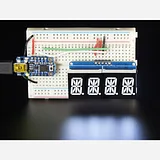 Quad Alphanumeric Display - White 0.54 Digits w/ I2C Backpack - Image 7