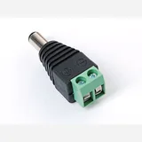 Male DC Power adapter - 2.1mm plug to screw terminal block - Image 3