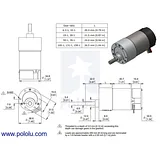 6.3:1 Metal Gearmotor 37Dx65L mm 24V with 64 CPR Encoder (Helical Pinion) - Image 16