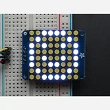Adafruit Small 1.2 8x8 LED Matrix w/I2C Backpack - Ultra Bright White - Image 2