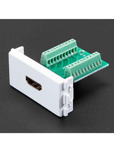 Panel Mount HDMI Socket to Terminal Block Breakout