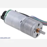 20.4:1 Metal Gearmotor 25Dx50L mm HP 12V with 48 CPR Encoder - Image 4