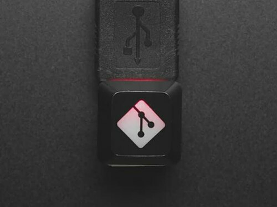 Etched Glow-Through Keycap with GIT Logo