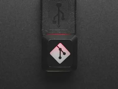 Etched Glow-Through Keycap with GIT Logo