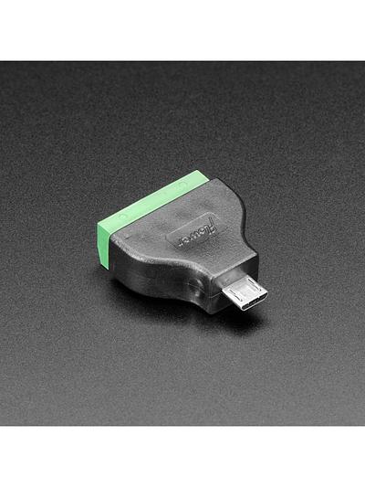 USB Micro B Male Plug to 5-pin Terminal Block