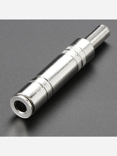 1/4 (6.35mm) DIY Stereo In-Line Jack
