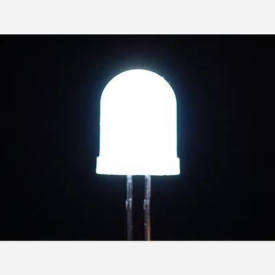 Diffused White 10mm LED (25 pack)